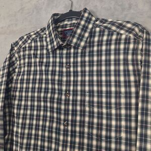 UNTUCKit Shirt‎ Plaid Long Sleeve button Up Mens small Fillippi slim black gray